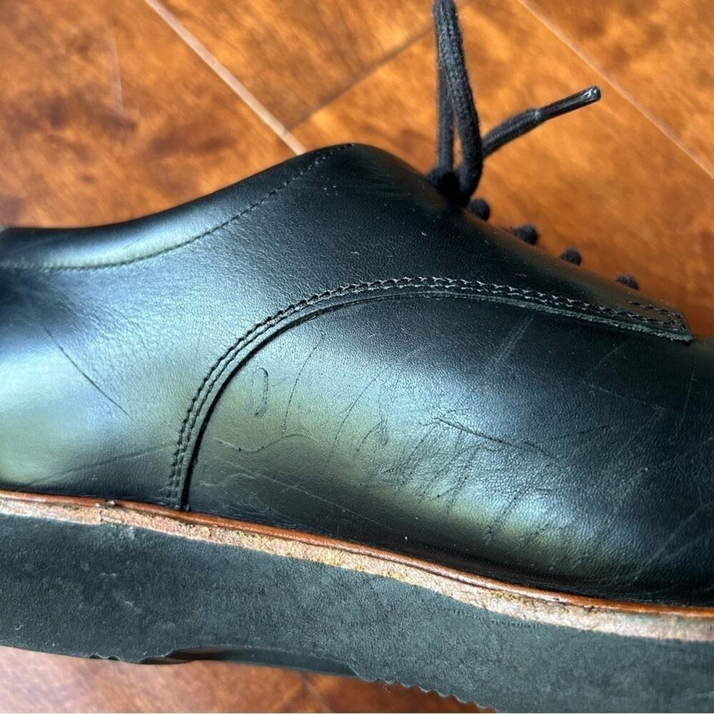 Samuel Hubbard Founder Classic Men’s Oxford Work Shoes, Black Leather, Size 10.5 - Picture 8 of 16